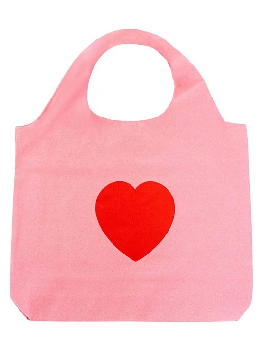 Zdjęcie produktu Zwillingsherz Shopper bag w kolorze jasnoróżowym - 57 x 49 cm rozmiar: onesize