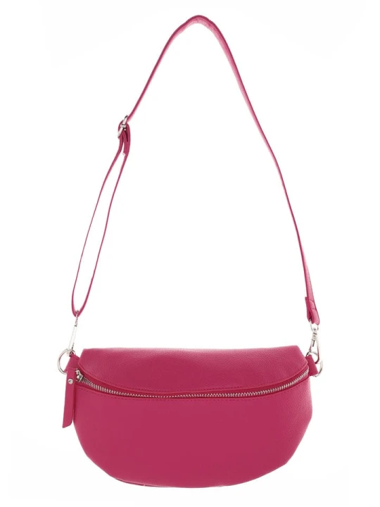 Zdjęcie produktu Zwillingsherz Skórzana saszetka "Crossbody" w kolorze różowym - 23 x 14 cm rozmiar: onesize