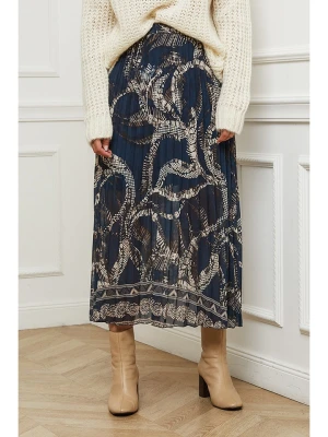 L'armoire de Suzette Spódnica w kolorze granatowo-kremowym rozmiar: 34/36