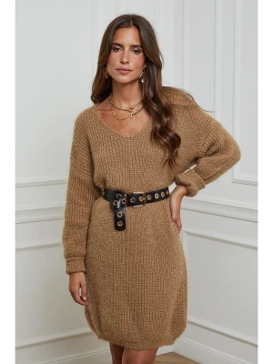 L'armoire de Suzette Sukienka dzianinowa w kolorze karmelowym rozmiar: 34/36