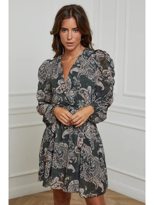 L'armoire de Suzette Sukienka w kolorze oliwkowo-białym rozmiar: 36/38