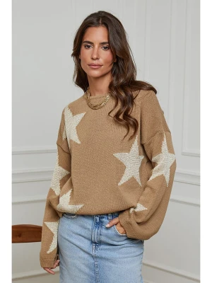 L'armoire de Suzette Sweter w kolorze beżowo-karmelowym rozmiar: 36/38