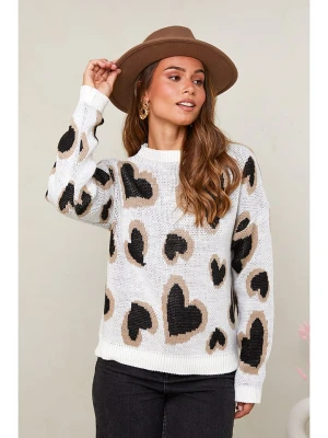 L'armoire de Suzette Sweter w kolorze kremowo-czarnym rozmiar: 36/38