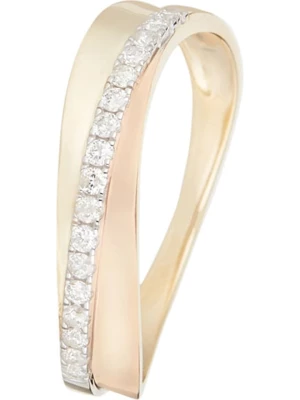 L'ARTISAN JOAILLIER Złoty pierścionek "Sydney" z diamentami rozmiar: 54