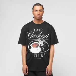 Mister Tee Late Checkout Coffee Oversize mężczyźni T-Shirty i Polo czarny rozmiar Odzież