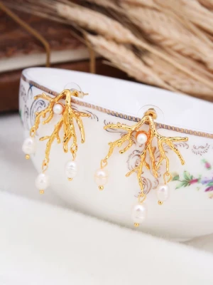 L'Atelier de Gaia Kolczyki-wkrętki z perłami rozmiar: onesize