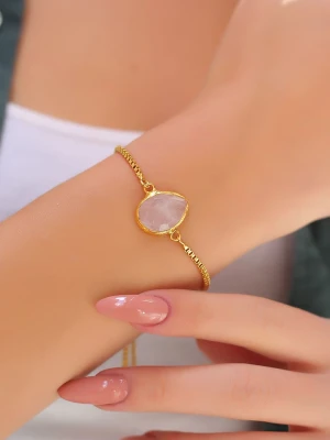 L'Atelier de Gaia Pozłacana bransoletka z elementami ozdobnymi rozmiar: onesize