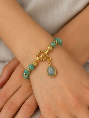 L'Atelier de Gaia Pozłacana bransoletka z zawieszką rozmiar: onesize złoty
