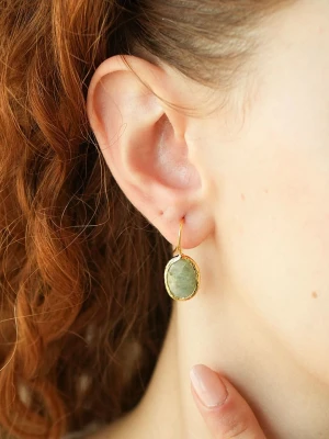 L'Atelier de Gaia Pozłacane kolczyki z akwamarynami rozmiar: onesize