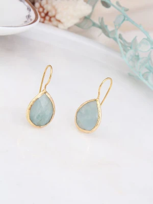 L'Atelier de Gaia Pozłacane kolczyki z akwamarynem rozmiar: onesize