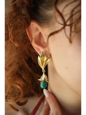 L'Atelier de Gaia Pozłacane kolczyki z warasytami rozmiar: onesize