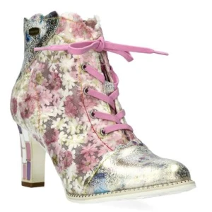 Laura Vita ALCBANEO 427 ROSE damskie botki skórzane na słupku