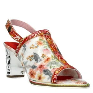 Laura Vita Ledao 21 ORANGE damskie sandały na słupku