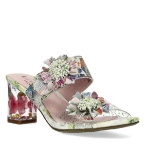 Laura Vita LUCIEO 32 ROSE klapki damskie na słupku skóra różowe