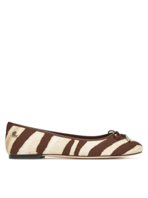 LAUREN RALPH LAUREN Baleriny Jayna 802974360001 Brązowy