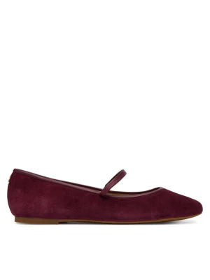 LAUREN RALPH LAUREN Baleriny Jayna Mj Fl 802P18425001 Bordowy