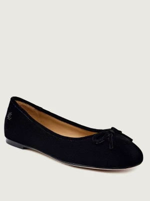 LAUREN RALPH LAUREN Baleriny VELVET-JAYNA III-FL-BAL | z dodatkiem skóry