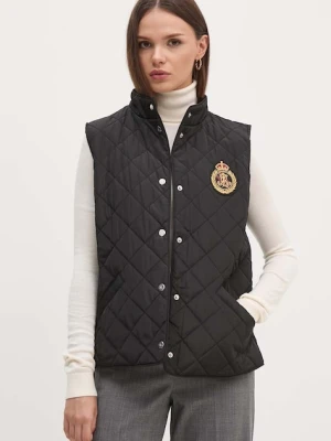Lauren Ralph Lauren bezrękawnik damski kolor czarny przejściowy 297951276
