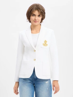 Lauren Ralph Lauren Blezer damski Kobiety Bawełna biały jednolity,