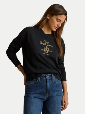 LAUREN RALPH LAUREN Bluza 200P13944001 Czarny Regular Fit