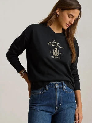 Lauren Ralph Lauren bluza damska z bawełną czarny