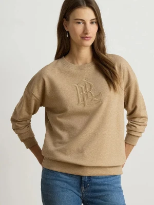 Lauren Ralph Lauren bluza dziecięca z bawełną beżowy