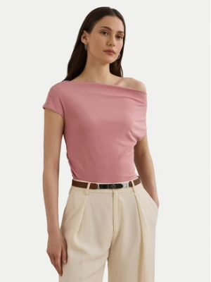 LAUREN RALPH LAUREN Bluzka 2,00964E+11 Różowy Slim Fit