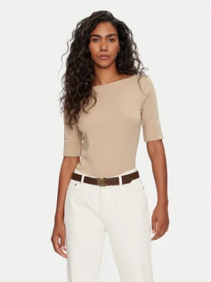 Lauren Ralph Lauren Bluzka 200654963177 Beżowy Slim Fit