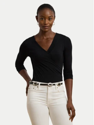Lauren Ralph Lauren Bluzka 200824366001 Czarny Slim Fit