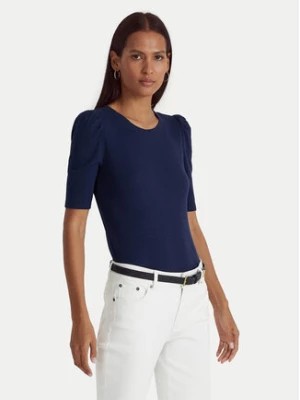 LAUREN RALPH LAUREN Bluzka 200902618001 Granatowy Slim Fit