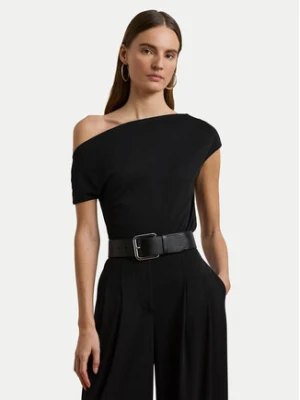 LAUREN RALPH LAUREN Bluzka 200963913002 Czarny Slim Fit