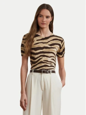 LAUREN RALPH LAUREN Bluzka 200971372001 Beżowy Regular Fit