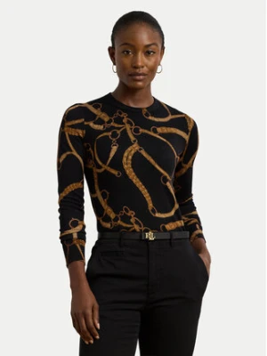 LAUREN RALPH LAUREN Bluzka 200971373001 Czarny Slim Fit