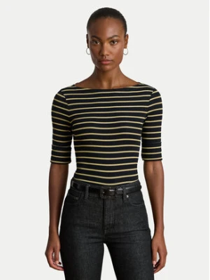 LAUREN RALPH LAUREN Bluzka 200980044002 Czarny Slim Fit