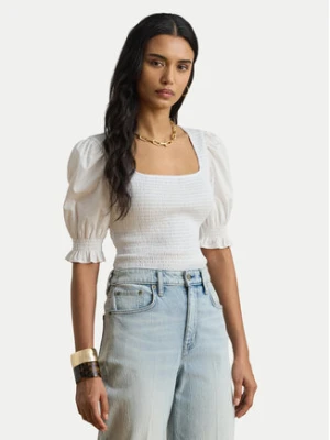 LAUREN RALPH LAUREN Bluzka 200P09102001 Biały Slim Fit