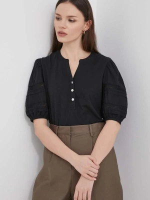 Lauren Ralph Lauren bluzka bawełniana czarny