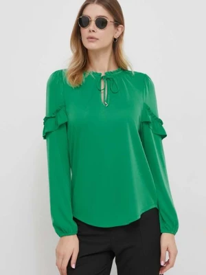 Lauren Ralph Lauren bluzka damska kolor zielony gładka