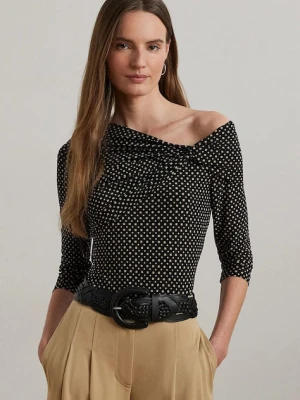 Lauren Ralph Lauren bluzka damski kolor czarny lekki 200971282