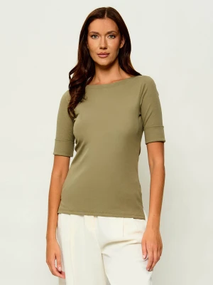 LAUREN RALPH LAUREN Bluzka Judy | Slim Fit zielony