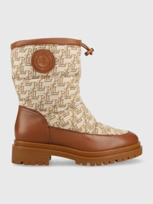 Lauren Ralph Lauren botki Coree kolor brązowy 802882382002