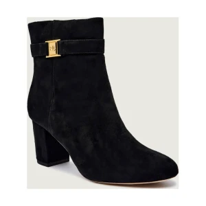 LAUREN RALPH LAUREN Botki na słupku KELLIE | zamsz