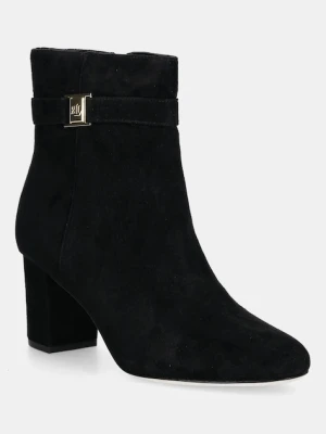 Lauren Ralph Lauren botki zamszowe Kellie Bt Hl kolor czarny na słupku 802967827001