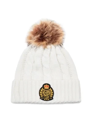 LAUREN RALPH LAUREN Czapka CABLE COLD WEATHER | z dodatkiem wełny