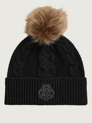 LAUREN RALPH LAUREN Czapka | z dodatkiem wełny czarny