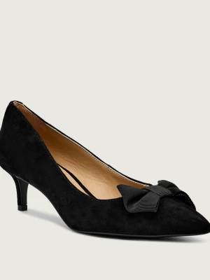 LAUREN RALPH LAUREN Czółenka na słupku ADRIENNE | zamsz