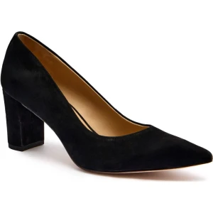 LAUREN RALPH LAUREN Czółenka na słupku LANETTE | zamsz