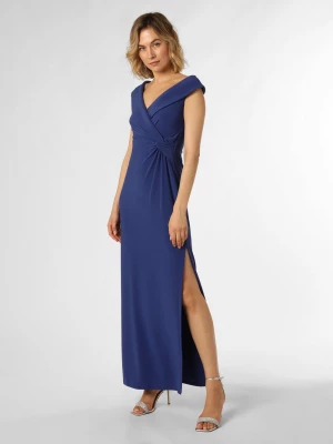 Lauren Ralph Lauren Damska sukienka wieczorowa Kobiety niebieski jednolity,