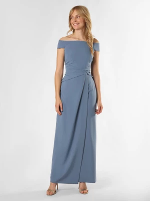 Lauren Ralph Lauren Damska sukienka wieczorowa Kobiety niebieski jednolity,
