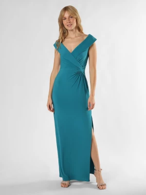 Lauren Ralph Lauren Damska sukienka wieczorowa Kobiety niebieski|zielony jednolity,
