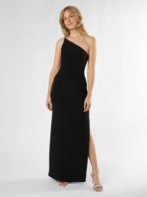 Lauren Ralph Lauren Damska sukienka wieczorowa Kobiety Sztuczne włókno czarny jednolity,